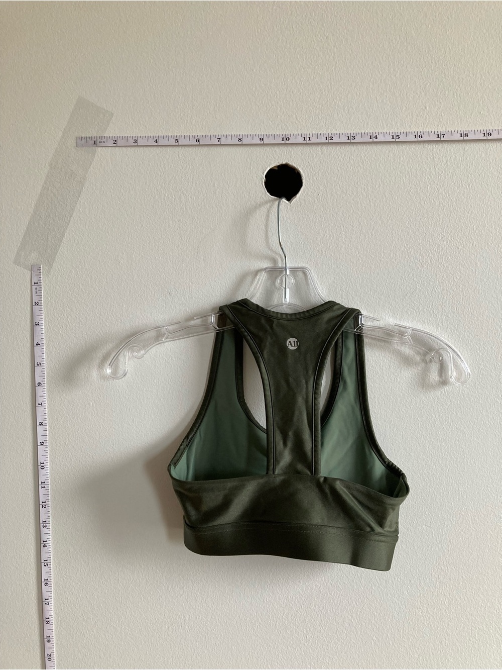 ALL ACCESS Dark Olive Racerback Sports Bra - Picture 3 of 3